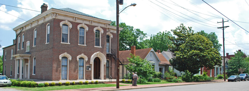 Historic townhouses in Nashville's Germantown Historic District