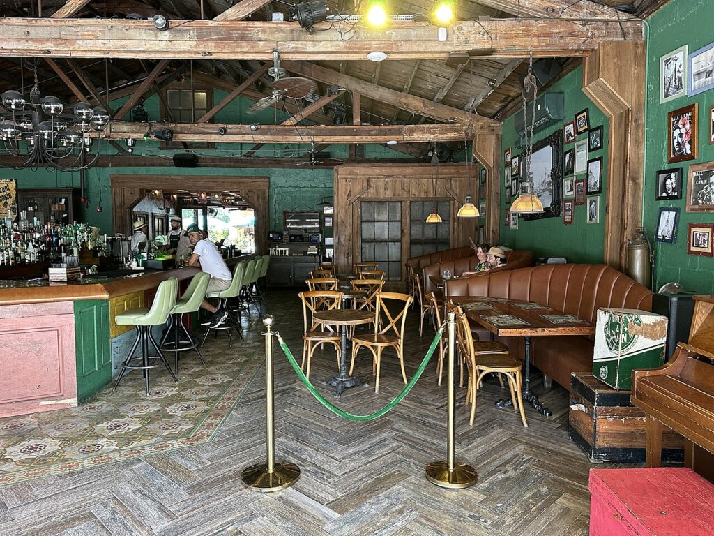 Exterior of the Ball & Chain bar on Calle Ocho in Little Havana