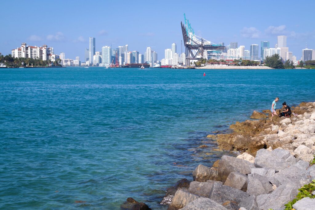 View of Miami from South Pointe Park
