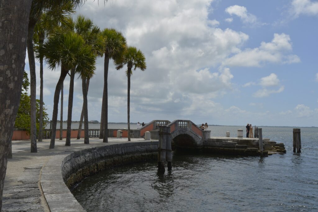 The villa and gardens of Vizcaya Museum in Miami