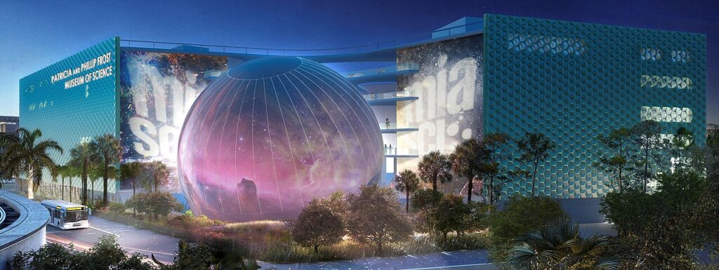The Frost Museum of Science in downtown Miami