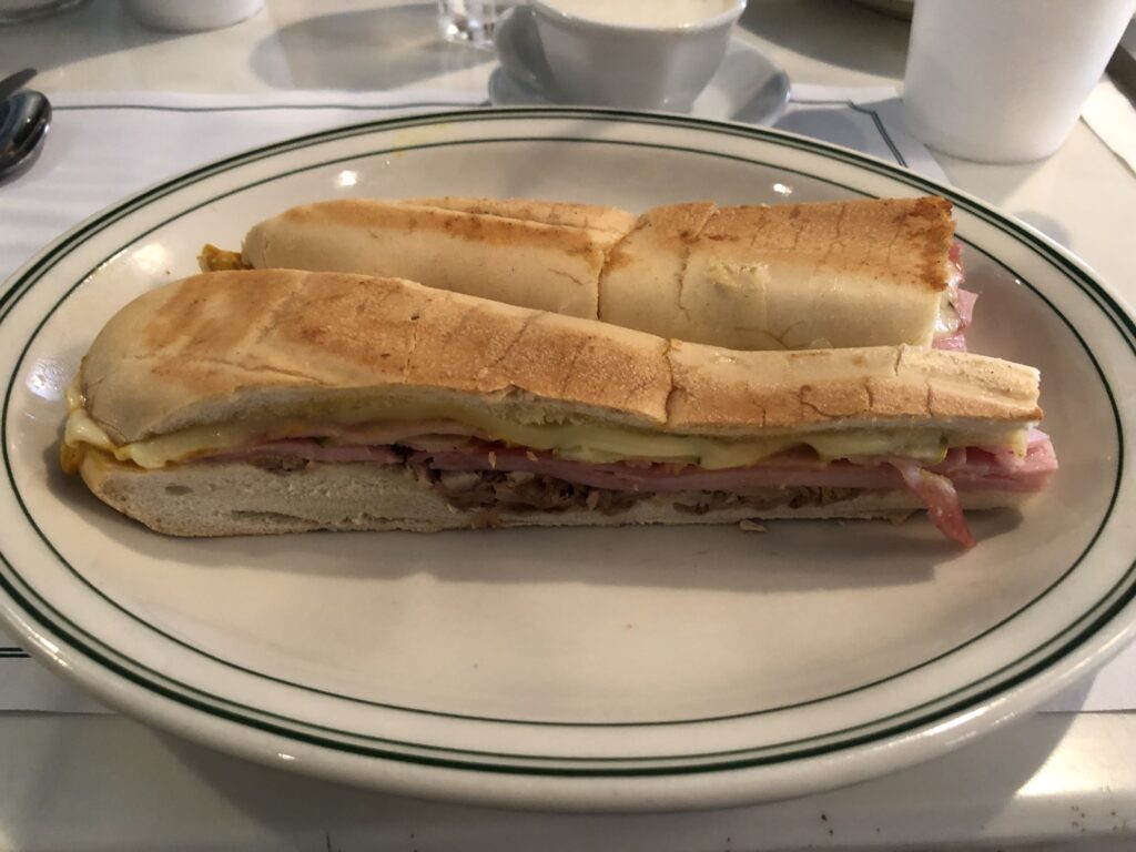 A classic Cuban sandwich, a Little Havana food tour highlight