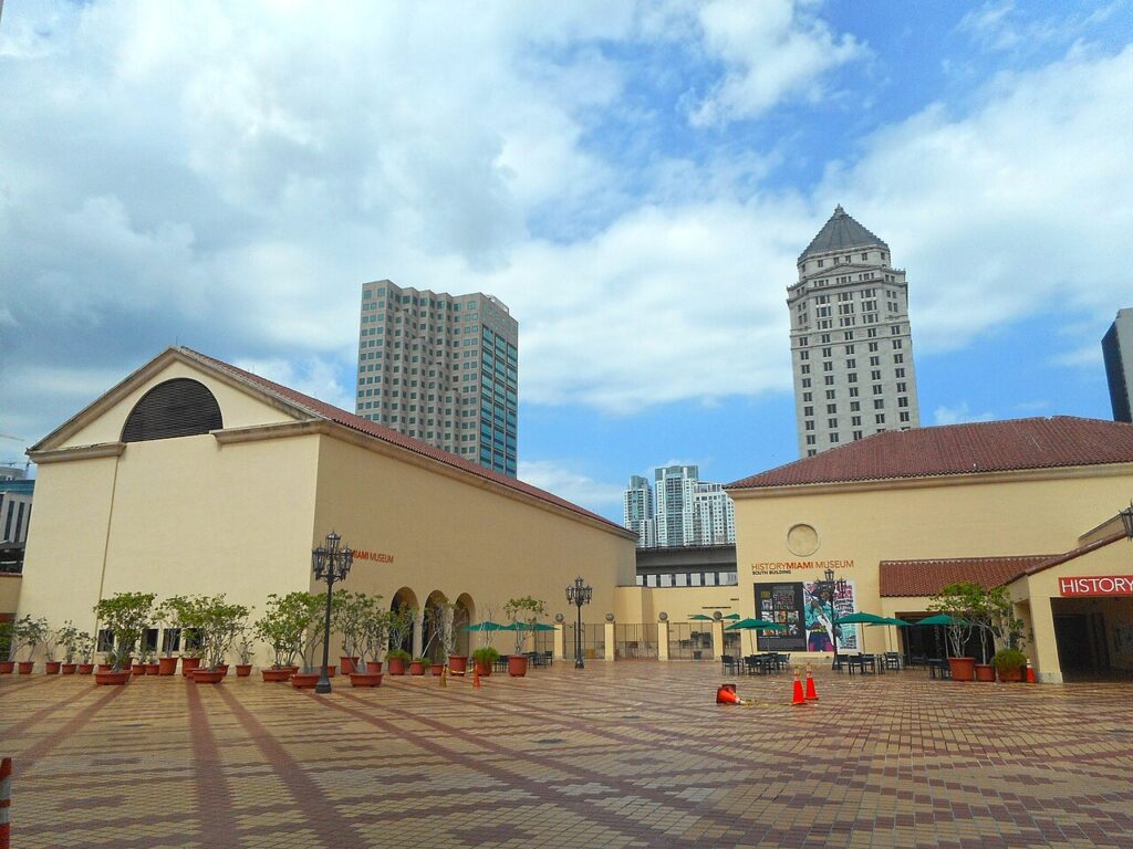 The HistoryMiami Museum building in downtown Miami