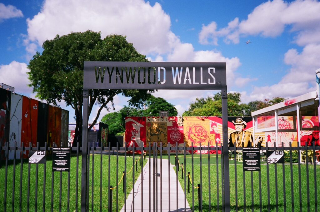 Large-scale street art at the Wynwood Walls, Miami