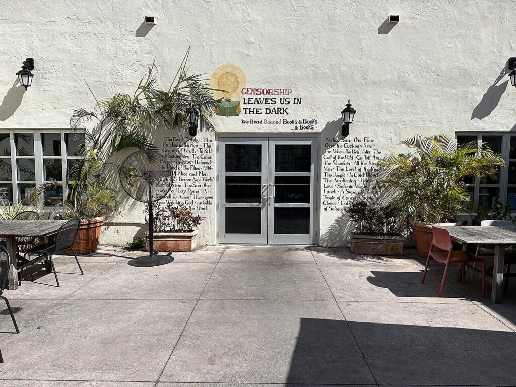 Exterior of Books & Books bookstore in Coral Gables