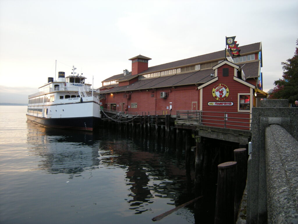 Argosy Cruises Royal Argosy tour boat at Pier 55 on the Seattle waterfront