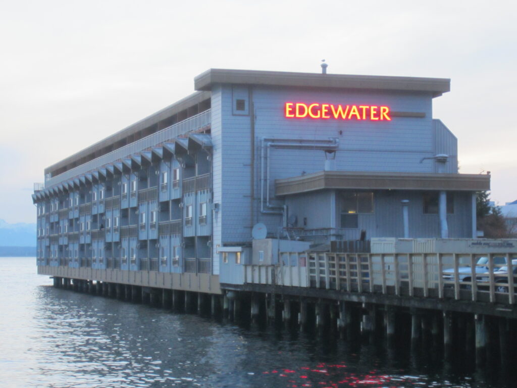 The Edgewater Hotel on the waterfront pier in Seattle