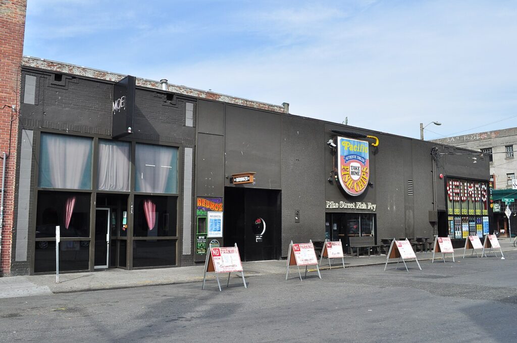 Exterior of Neumos music venue on Capitol Hill, Seattle