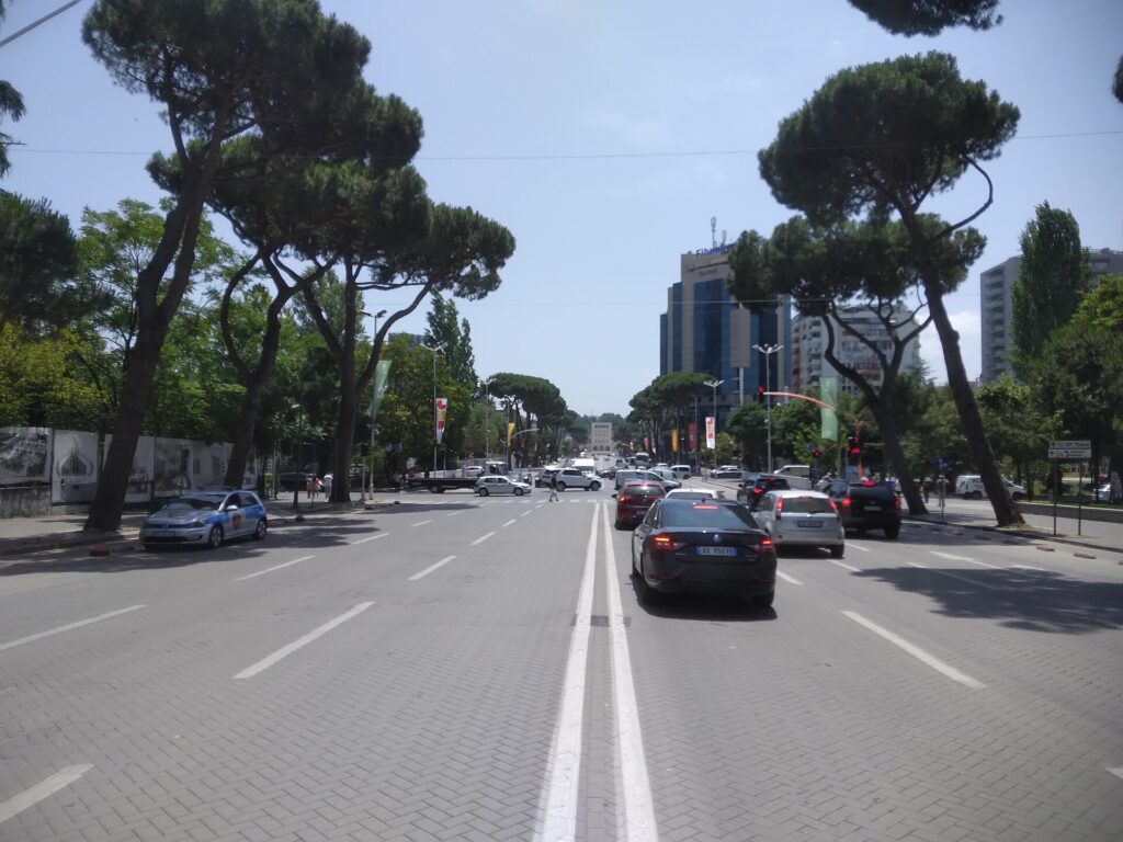 Dëshmorët e Kombit Boulevard aka Bulevardi Dëshmorët e Kombit, Tirana, Albania
