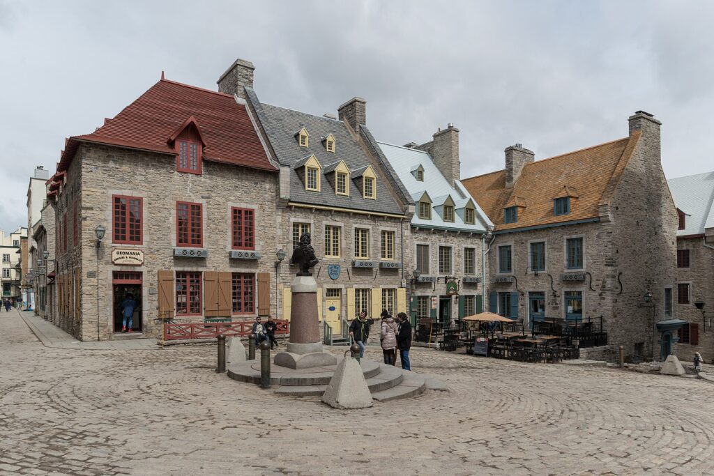 Buildings located at Place Royale, Québec 20170413 1 in Quebec City
