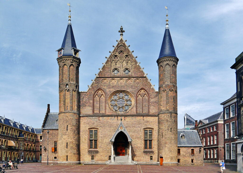 Gothic Ridderzaal hall at the Binnenhof in The Hague