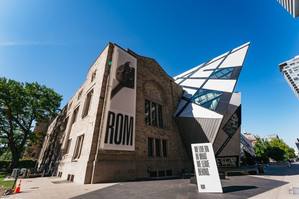 The crystal facade of the Royal Ontario Museum in Toronto