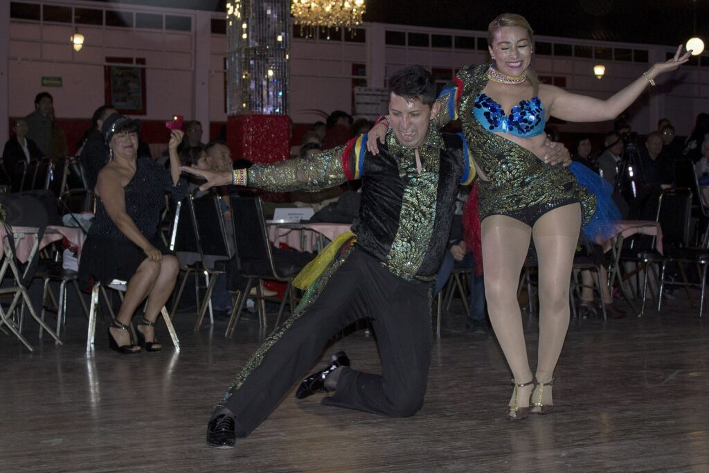 Dancers at the historic Salon Los Angeles dance hall in Mexico City