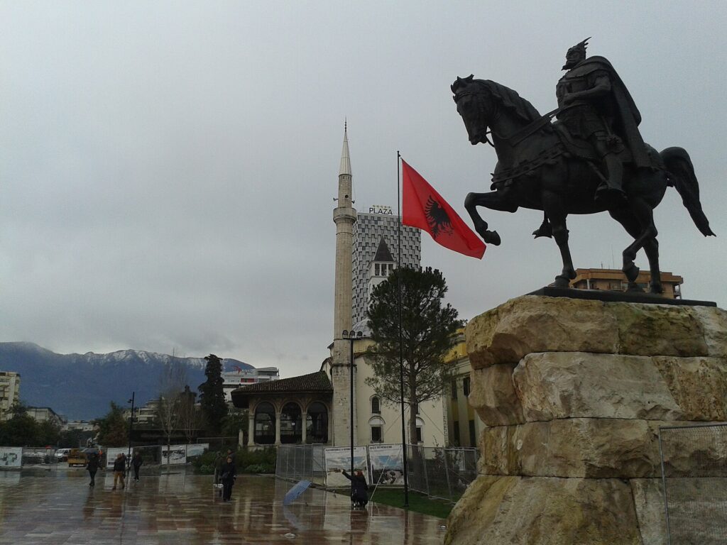 20180224 Statue de Skanderbeg à Tirana