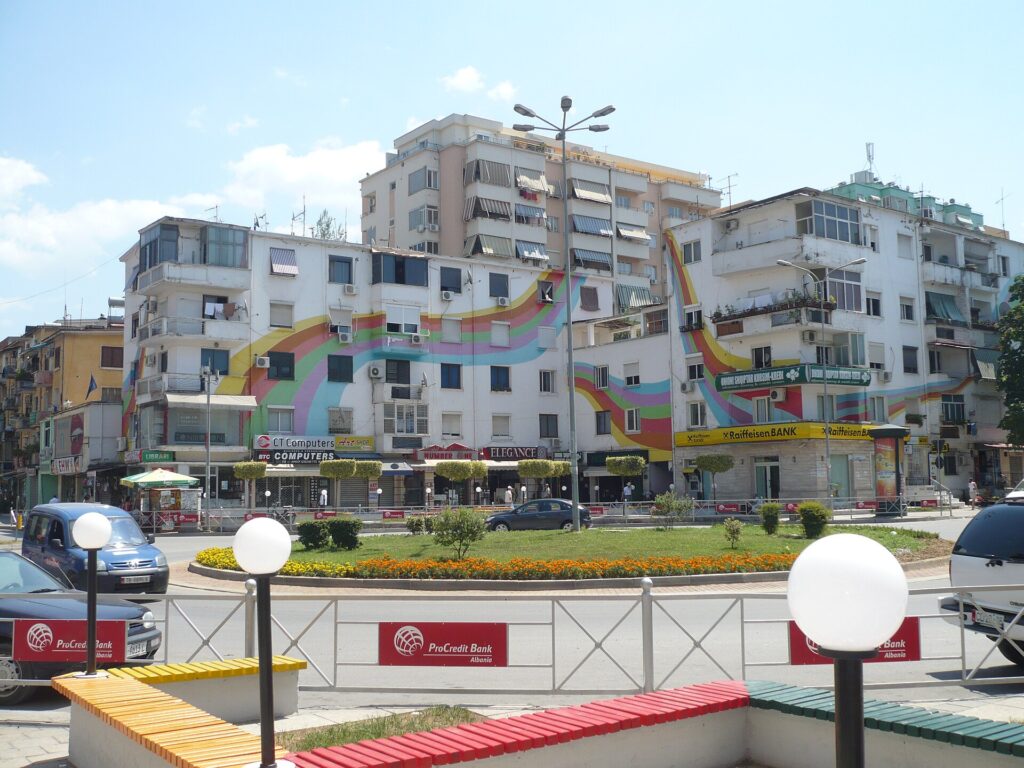 Apartment building in Tirana