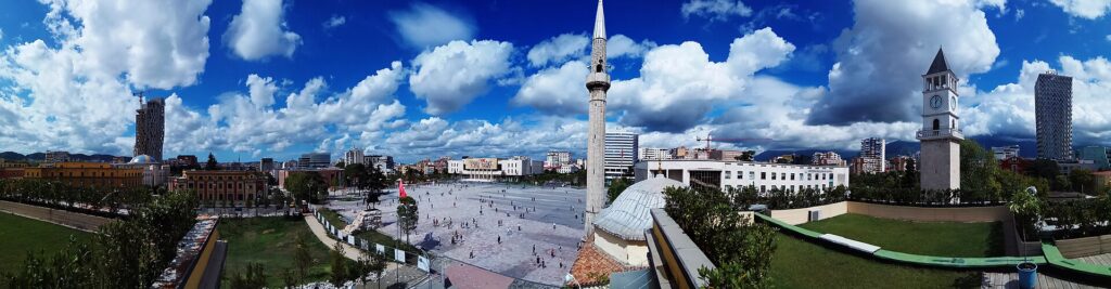 Panorama view of Tirana square - 2