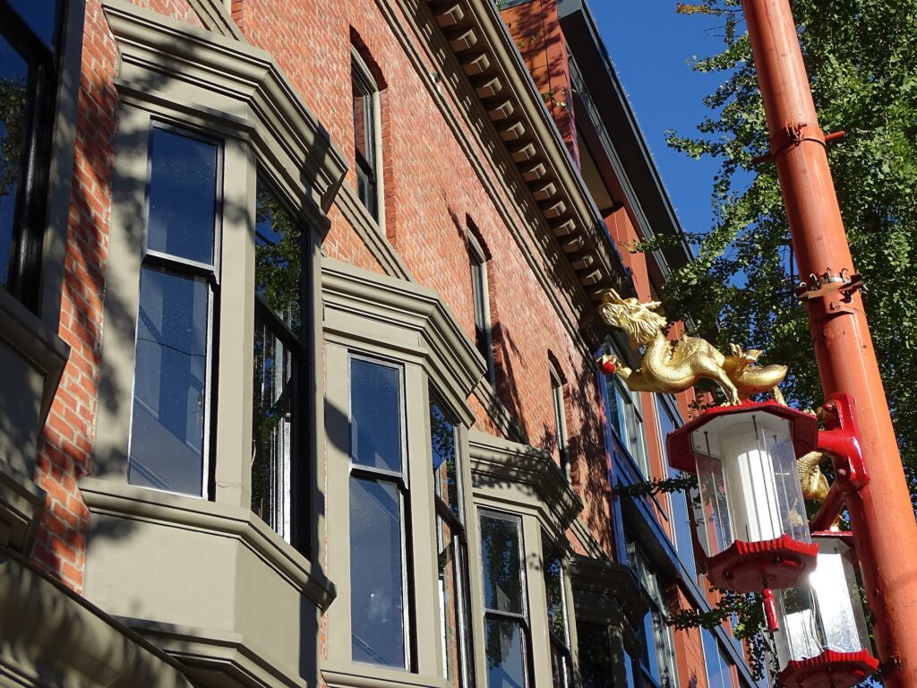 Historic architecture in Vancouver Chinatown