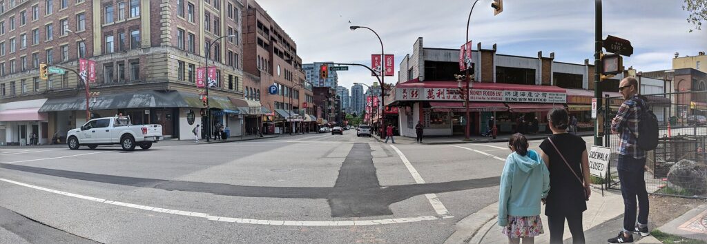 A street in Vancouver Chinatown