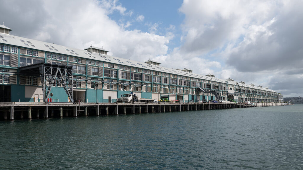 Historic Woolloomooloo Finger Wharf on the water in Sydney