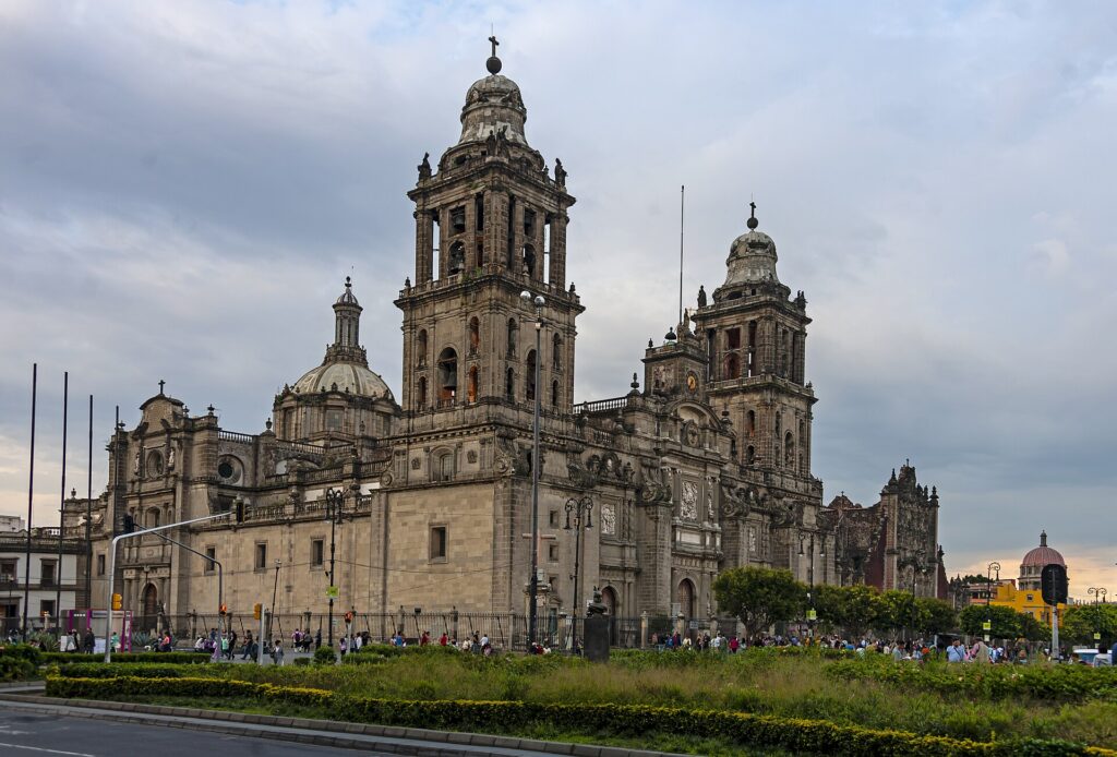 Metropolitan Cathedral on the Zocalo in Mexico City