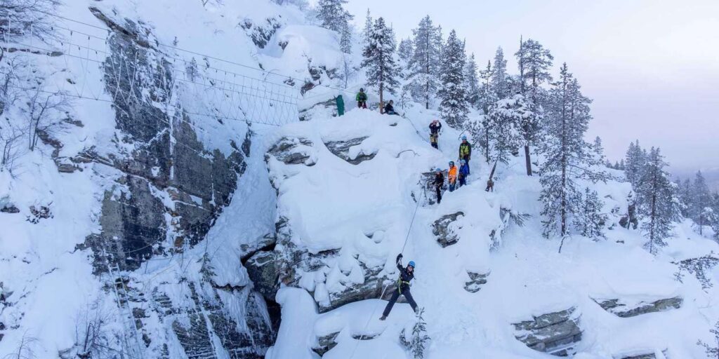 Zipline and Climbing at Pyhä Fell Adventure Park